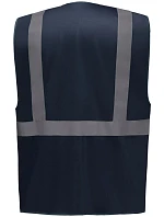 Yoko HVW 801 Hi-Vis multifunkčná vesta 79.W801 tmavomodrá