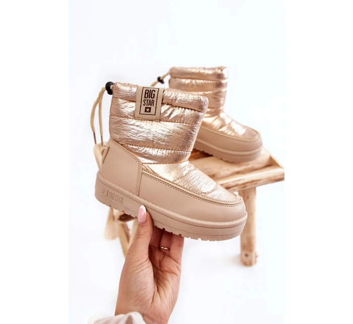 Dziecięce Śniegowce Big Star KK374221 Beżowo-Złote Dziecięce Śniegowce Big Star KK374221 Beżowo-Złote