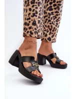 Zazoo 40419 Skórzane Klapki Damskie Z Wycięciami I Ozdobą Czarne Zazoo 40419 Skórzane Klapki Damskie Z Wycięciami I Ozdobą Czarne