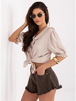 Koszula MI KS model 22118165 ciemny bezowy - FPrice