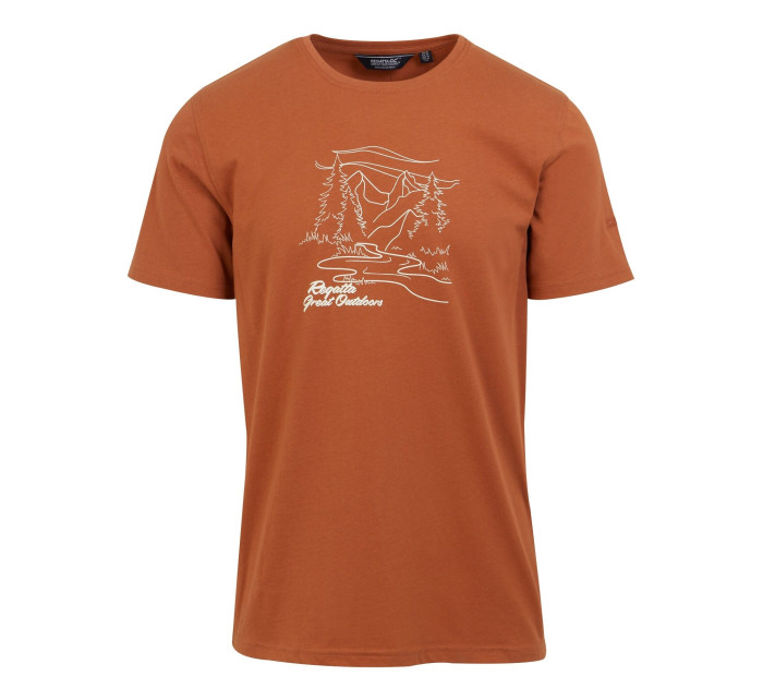 Pánske tričko Cline VIII RMT284-K13 hnedé - Regatta