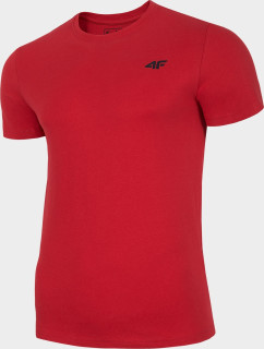 Pánske bavlnené tričko 4F TSM300 Červené
