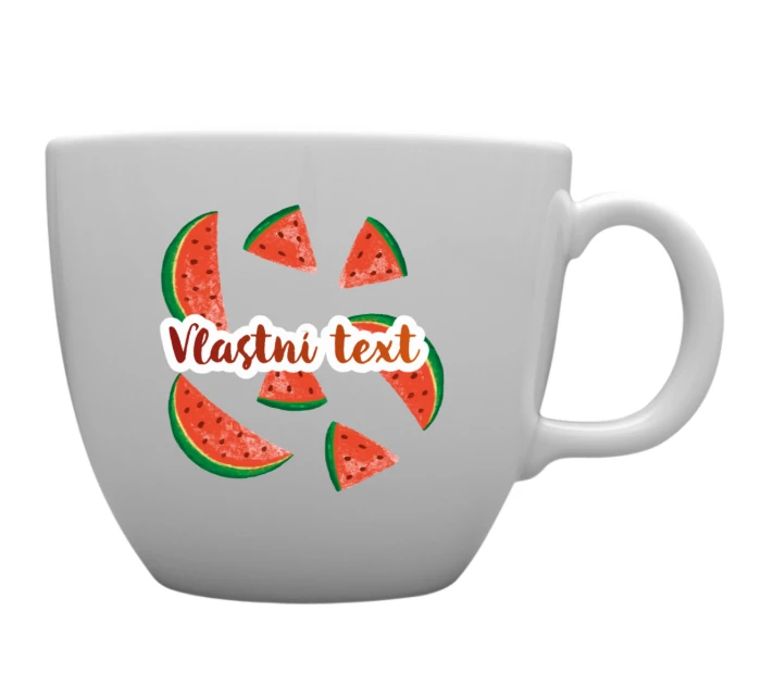 Personalizovaný MEGA XXL keramický hrnek 1000 ml k s ovocem a textem