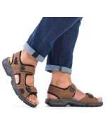 Rieker M 26156-25 RKR447B Sandále na suchý zips Rieker M 26156-25 RKR447B Sandále na suchý zips