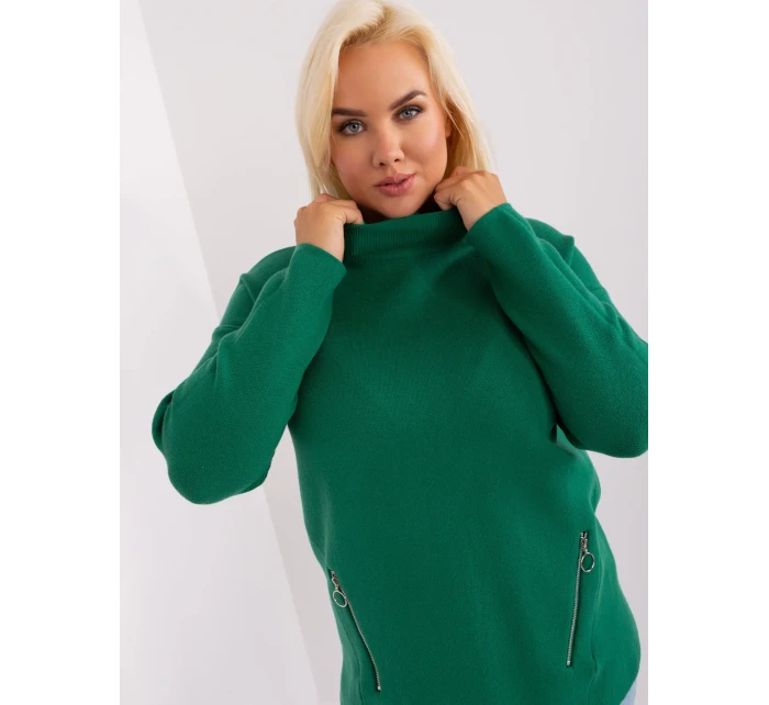 Sweter PM SW model 18909372 ciemny zielony - FPrice