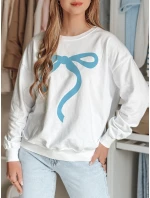 Dámská oversize mikina bílá Dstreet model 21985718 - FashionStreet