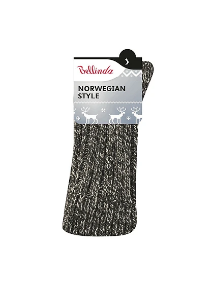 Zimní unisex ponožky model 22373995 STYLE SOCKS černá - Bellinda Zimní unisex ponožky model 22373995 STYLE SOCKS černá - Bellinda
