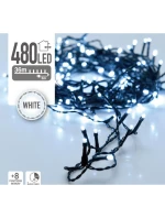 VIANOČNÝ STROMČEK SVETELNÁ REŤAZ 480 VIEDOL ČASOVAČ STUDENÁ BIELA