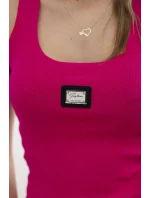 Rebrovaná blúzka s fuchsiovou blúzkou Rebrovaná blúzka s fuchsiovou blúzkou