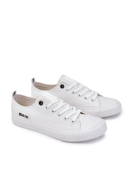 Pánské tenisky z materiálu Big Star Bílé model 21594567 - Big Star Shoes