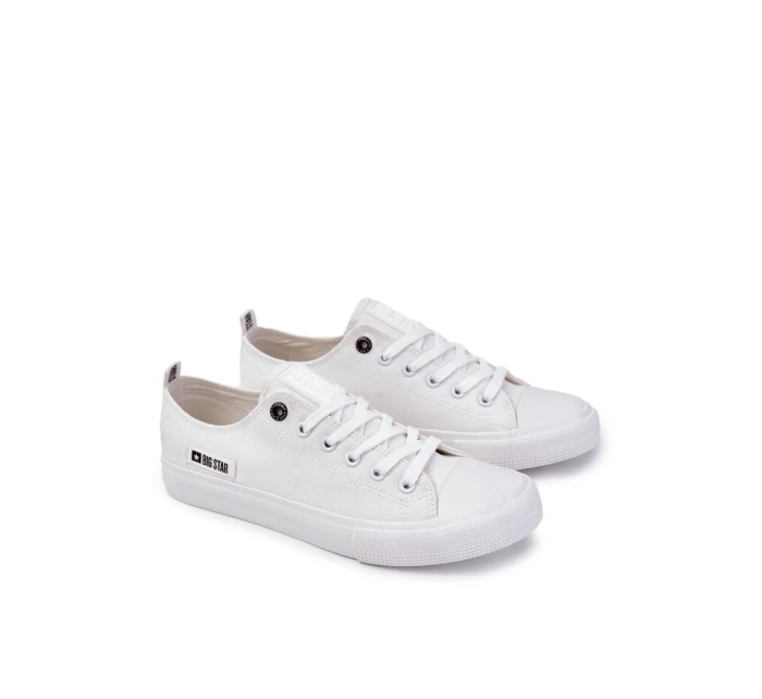 Pánské tenisky z materiálu Big Star Bílé model 21594567 - Big Star Shoes