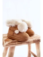 Dětské teplé sněhule Hnědá a bílá model 21600352 - Boto