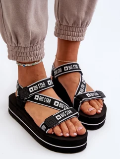 Dámské sandály na platformě Big Star model 21652644 Černé - Big Star Shoes