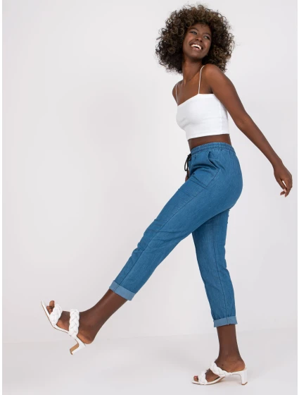 Spodnie DHJ SP model 21271922 niebieski - FPrice Spodnie DHJ SP model 21271922 niebieski - FPrice