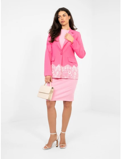 Marynarka IT MA model 22011367 ciemny różowy - FPrice