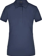 Daiber JN 709 Dámske elastické polo tričko z piké 02.0709, tmavomodré