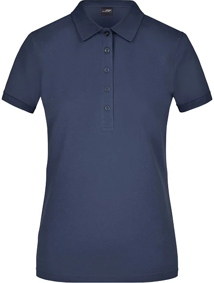 Daiber JN 709 Dámske elastické polo tričko z piké 02.0709, tmavomodré Daiber JN 709 Dámske elastické polo tričko z piké 02.0709, tmavomodré