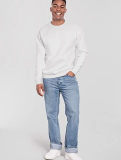 Fruit of the Loom Iconic Premium Set-In Sweat Mikina z hrubej bavlny 16.2282 biela
