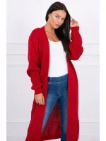 Dlhý sveter červený