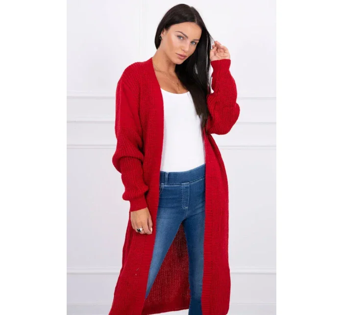 Dlhý sveter červený