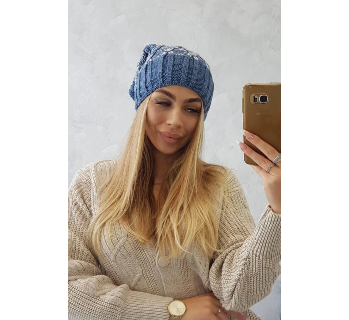 Milano fleecová čepice K203 denim model 18749927 - K-Fashion