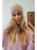 Fleecová čepice Ida model 18751197 tmavě béžová - K-Fashion Fleecová čepice Ida model 18751197 tmavě béžová - K-Fashion