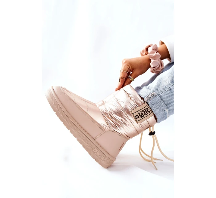 Damskie Śniegowce Big Star II274121 Beżowe Damskie Śniegowce Big Star II274121 Beżowe