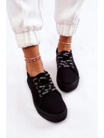 Damskie Trampki Memory Foam System Big Star KK276001 Czarne Damskie Trampki Memory Foam System Big Star KK276001 Czarne