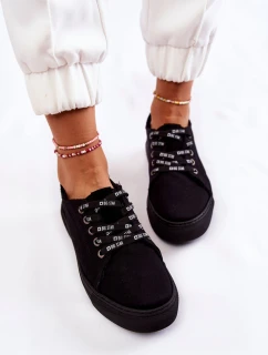 Damskie Trampki Memory Foam System Big Star KK276001 Czarne