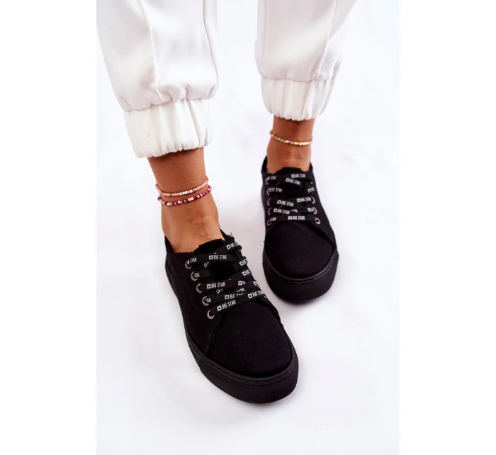 Damskie Trampki Memory Foam System Big Star KK276001 Czarne Damskie Trampki Memory Foam System Big Star KK276001 Czarne