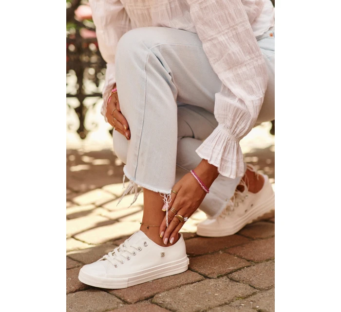 Klasyczne Trampki Damskie Big Star NN274285 Białe