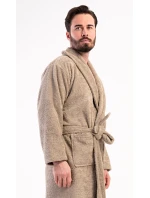 Pánský župan se šálovým límcem model 21820325 Béžová - Vienetta