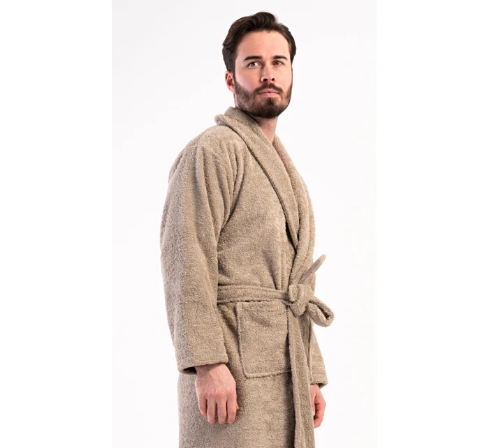 Pánský župan se šálovým límcem model 21820325 Béžová - Vienetta