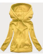 Žlutá dámská tepláková mikina model 15817370 - J.STYLE