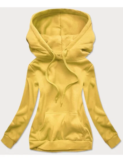 Žlutá dámská tepláková mikina model 15817370 - J.STYLE