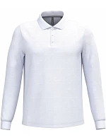 Kariban K 243 Pánske polo s dlhým rukávom z piké 20.K243 biele Kariban K 243 Pánske polo s dlhým rukávom z piké 20.K243 biele