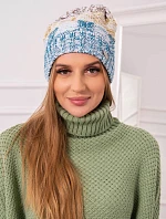 Fleecová čiapka Dolores K303 marine+kiwi+brown