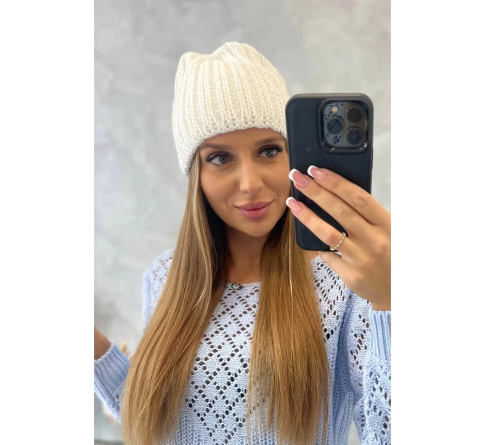 Dámska čiapka Rebecca K345 white Dámska čiapka Rebecca K345 white