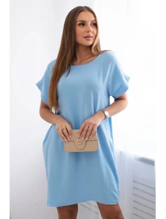 Šaty s kapsami modrý
