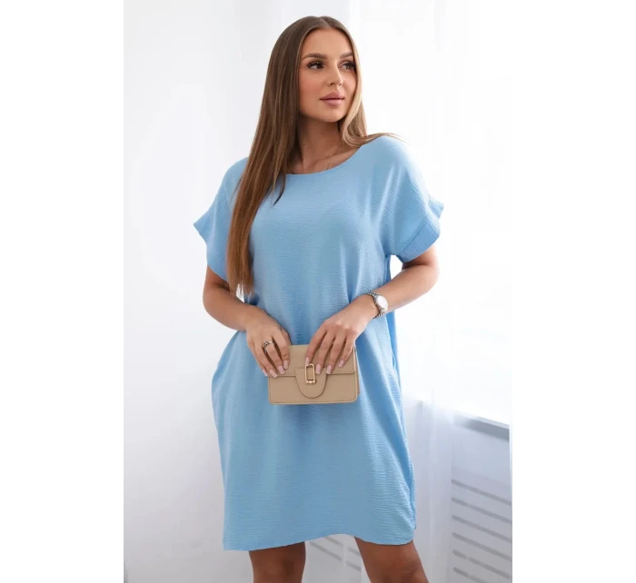 Šaty s kapsami modrý