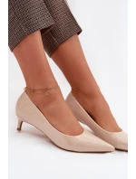 Lakované lodičky na nízkém podpatku Béžové Girela Lakované lodičky na nízkém podpatku Béžové Girela