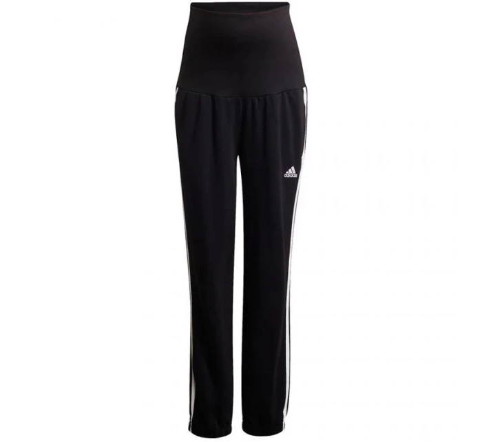 Dámske tehotenské nohavice / tepláky Essentials W GS8614 Black and White - Adidas Dámske tehotenské nohavice / tepláky Essentials W GS8614 Black and White - Adidas