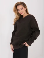 Bawełniana damska bluza basic Goodlookin ciemny brąz (A1047) Bawełniana damska bluza basic Goodlookin ciemny brąz (A1047)