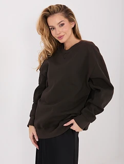 Dámska bavlnená základná mikina Goodlookin Dark Brown (A1047)