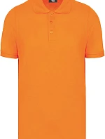 WK WK 274 Pánske pracovné polo tričko z hrubej bavlny 20.W274 oranžové