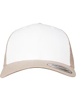 Flexfit 6606CF 6-panelová čiapka typu Trucker 55.06CF khaki/biela/khaki