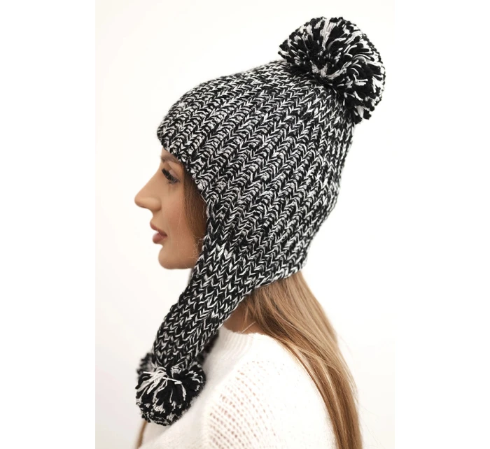 Dámská čepice ušanka Emma K343 černá