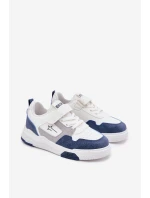Lekkie Sneakersy Dziecięce Big Star RR374053 Biało-Niebieskie Lekkie Sneakersy Dziecięce Big Star RR374053 Biało-Niebieskie