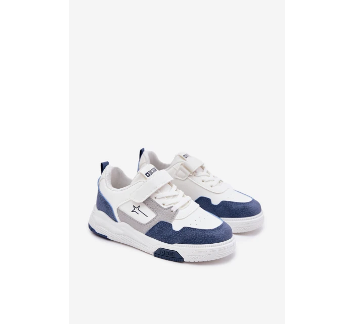 Lekkie Sneakersy Dziecięce Big Star RR374053 Biało-Niebieskie Lekkie Sneakersy Dziecięce Big Star RR374053 Biało-Niebieskie