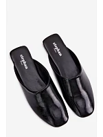 Dámské Mule z Umělé Kůže Ploché Černé Romelle